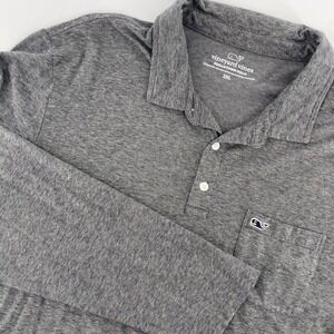 Vineyard Vines Edgartown Polo Long Sleeve Shirt Pocket‎ 2XL